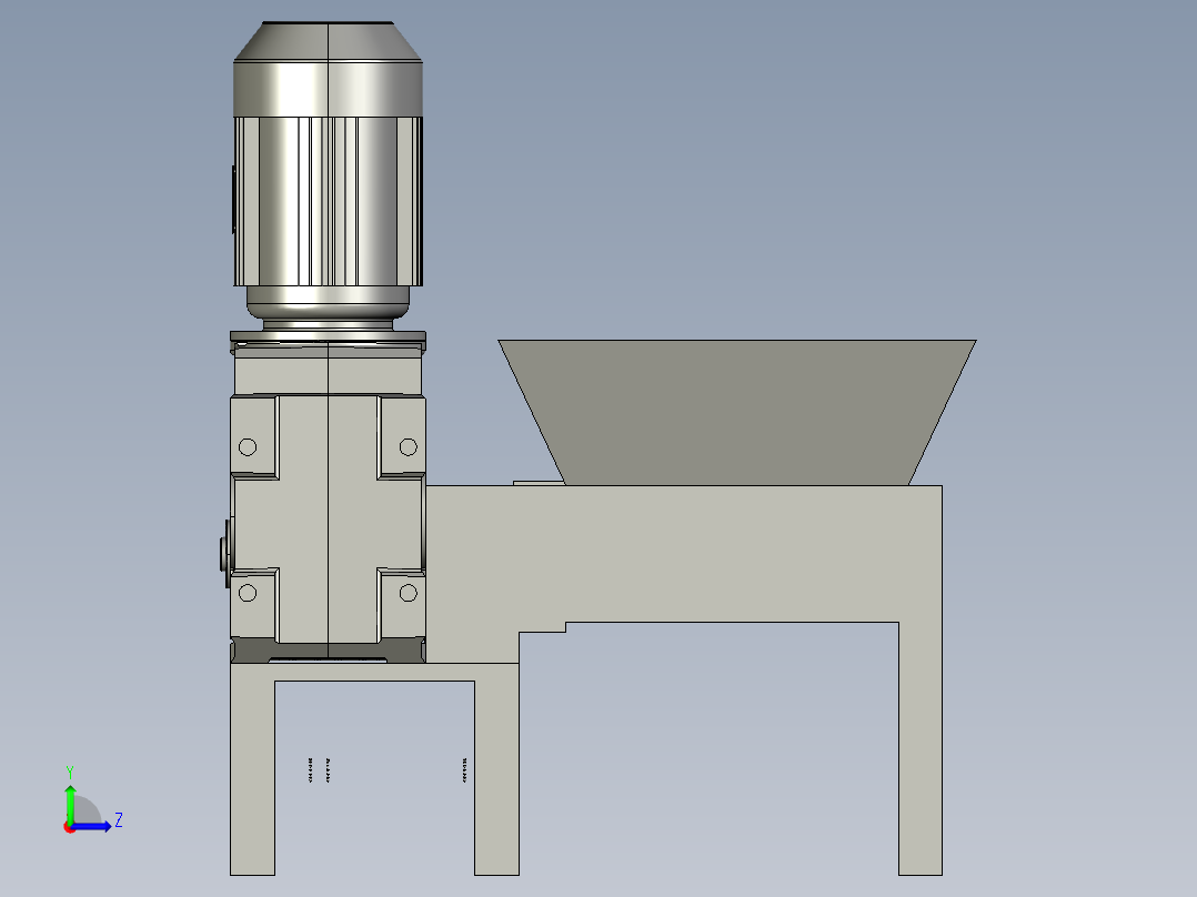 粉碎装置左视图