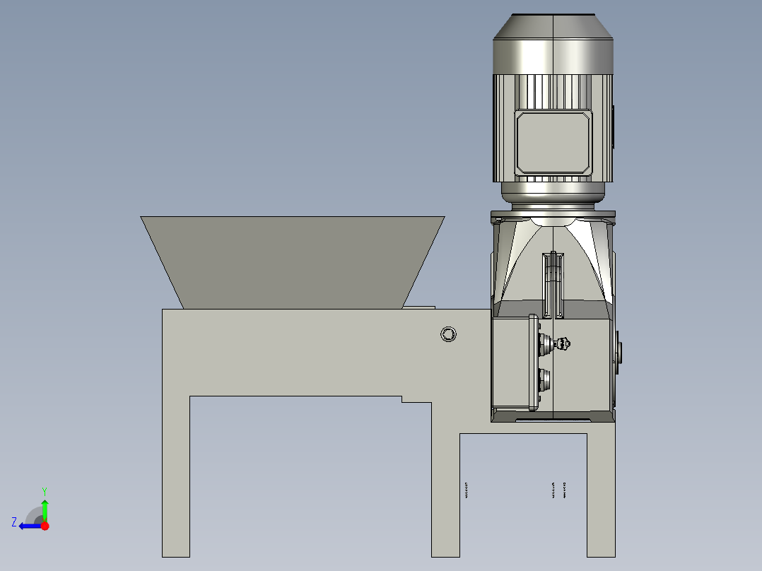 粉碎装置右视图