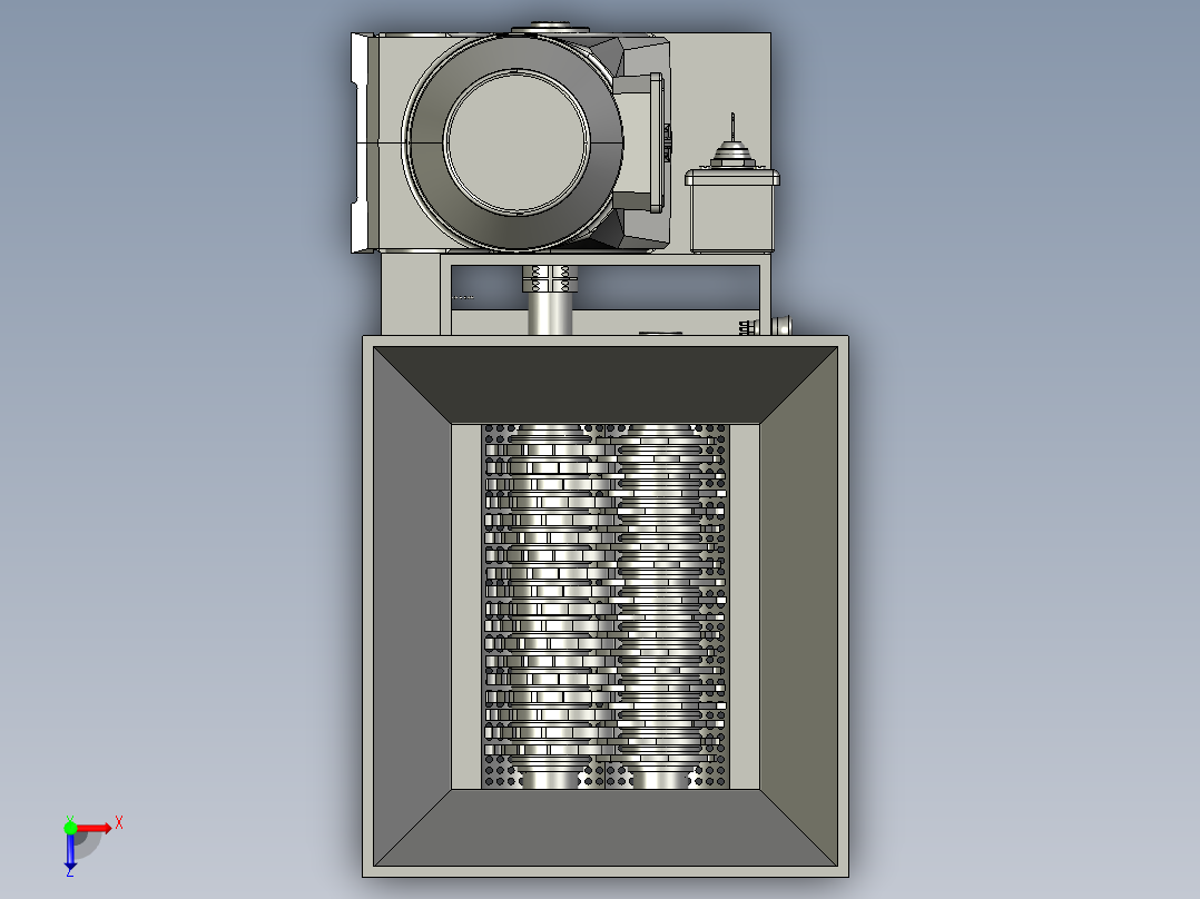 粉碎装置俯视图