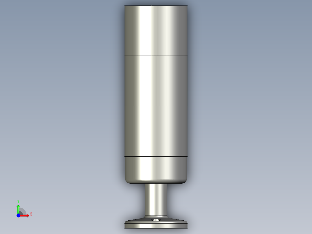 三色灯塔-020036前视图