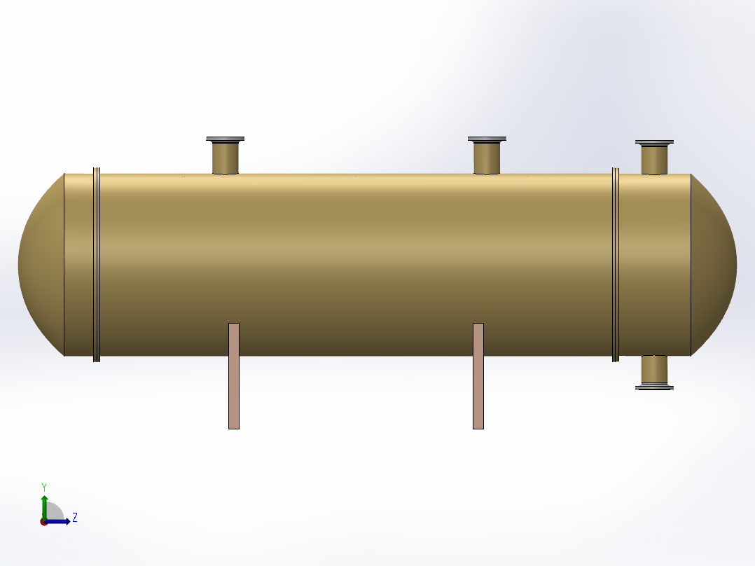 管壳式换热器左视图