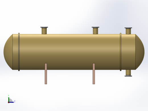 管壳式换热器左视缩略图
