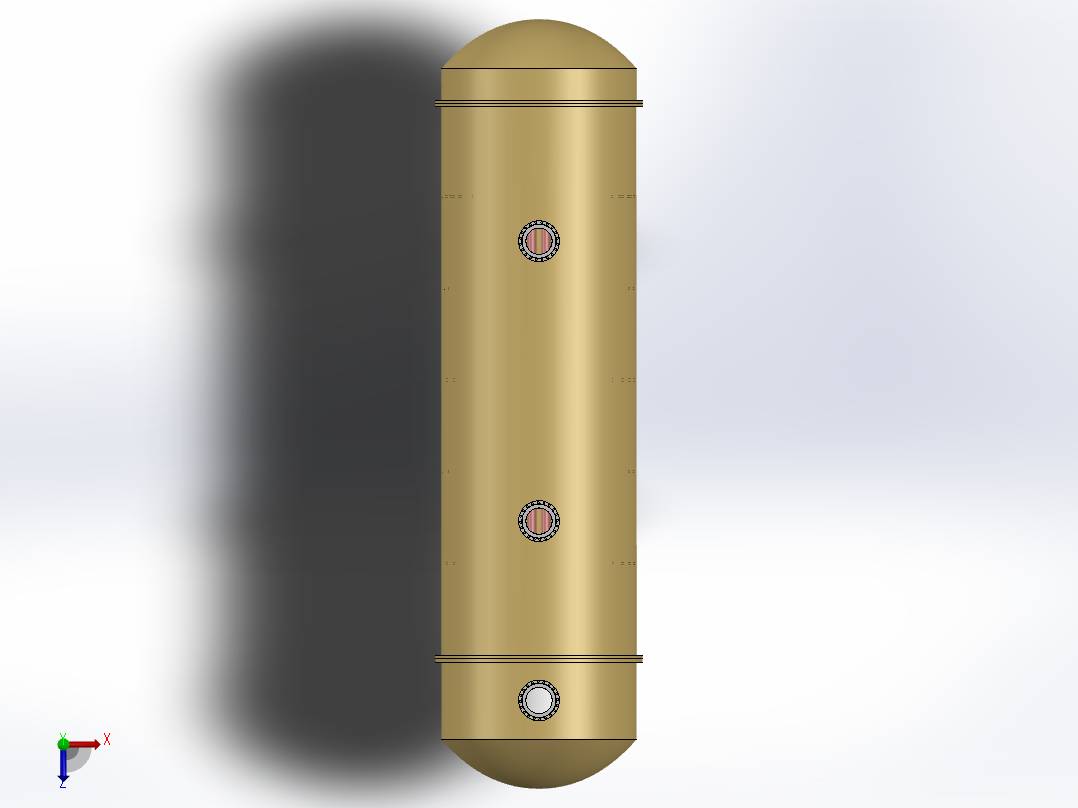 管壳式换热器俯视图