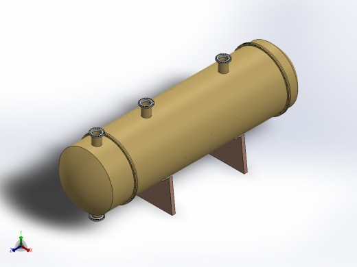 管壳式换热器正等轴测缩略图