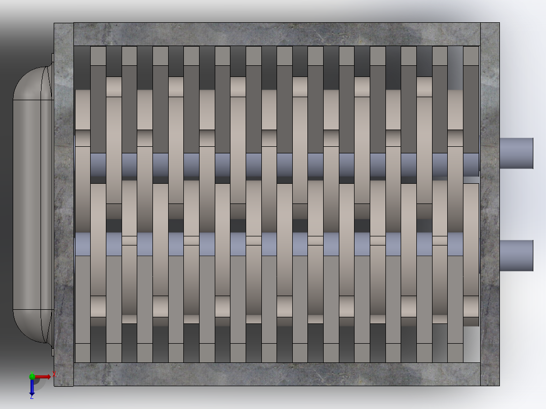 碎纸机零件装配图shredder-15833-模型格式为 sw俯视图