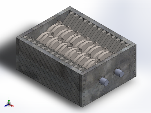 碎纸机零件装配图shredder-15833-模型格式为 sw正等轴测缩略图