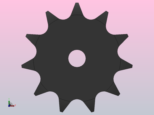 直孔链轮16B型_11-16B-1后视缩略图