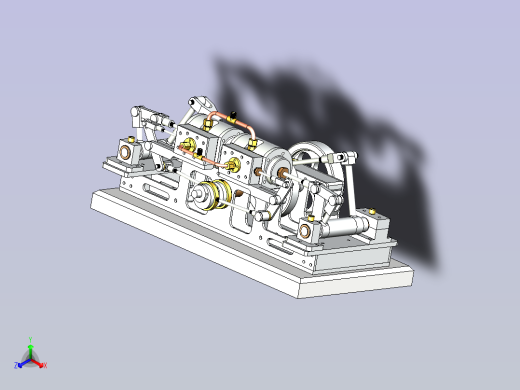 蒸汽发动机3D数模图纸