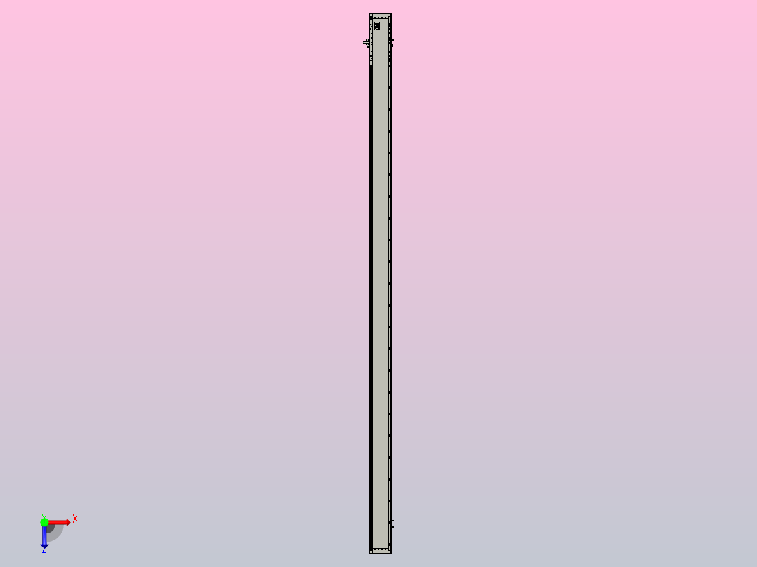 直驱直线电机轴TPA-LNP3-120-35C4-1-L2640-3-C-10-N3俯视图