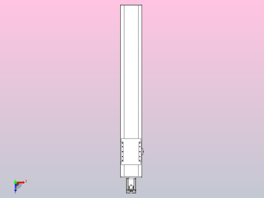 滚珠丝杠直线轴带导轨全封闭TPA-HCR-175D-2510C-L1050-M-Y-P75-N3俯视缩略图