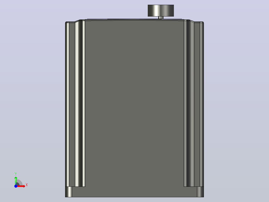 变频器的简化3d模型VFD YL620 2.2 kw前视图