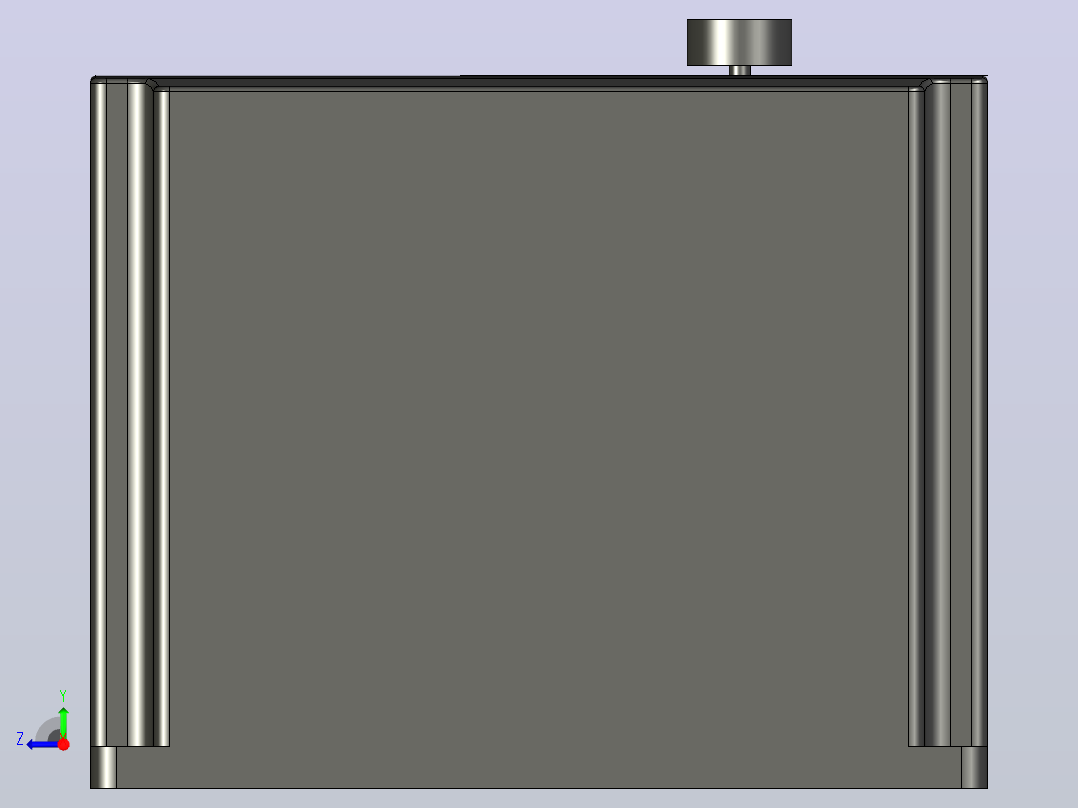 变频器的简化3d模型VFD YL620 2.2 kw右视图