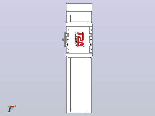 滚珠丝杠直线轴带导轨全封闭TPA-HCR-85D-1610C-L150-MP-C-P20-N3俯视缩略图