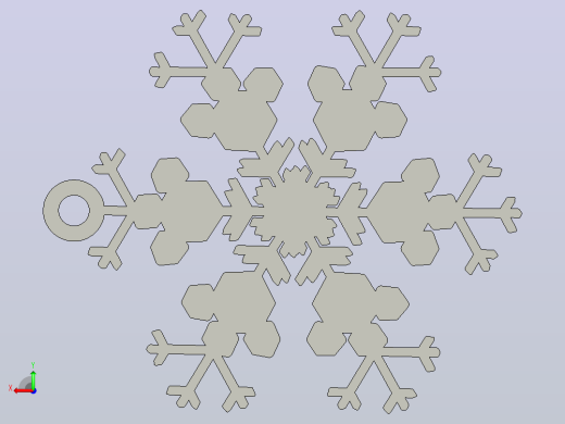 雪花造型吊坠后视缩略图
