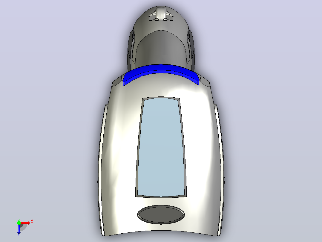 HW1980i Corded手持式扫描枪俯视图