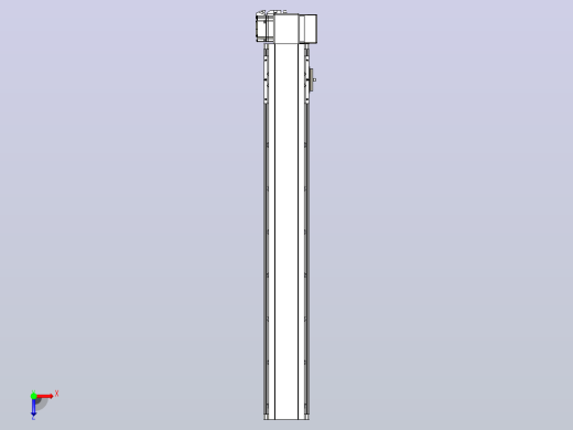 皮带直线轴半封闭可选导轨TPA-HNB-105D-90-L650-LP-C-P20-N3俯视缩略图