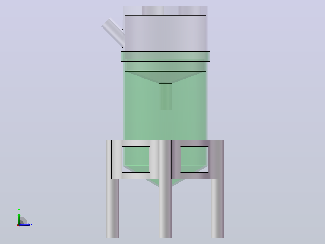 野外滤水器左视图