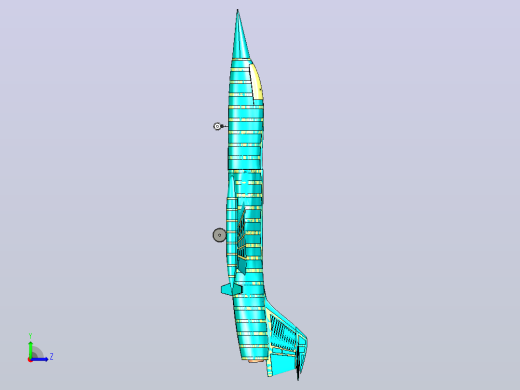 F-104战机实体组装模型左视缩略图