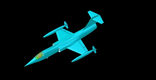 F-104战机实体组装模型缩略图