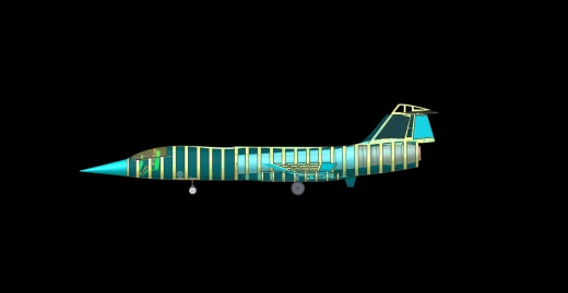 F-104战机实体组装模型缩略图