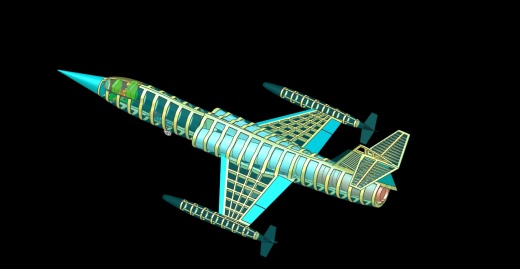 F-104战机实体组装模型缩略图