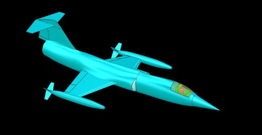 F-104战机实体组装模型缩略图