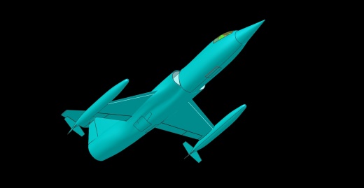F-104战机实体组装模型缩略图