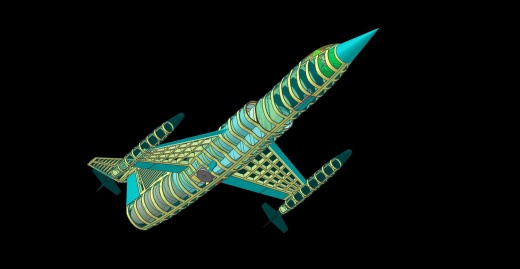 F-104战机实体组装模型缩略图