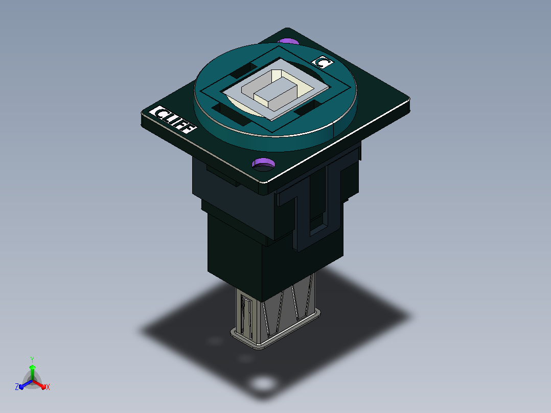 RS PRO，直板，面板安装，插座到插座B型到2.0 USB连接器主视图