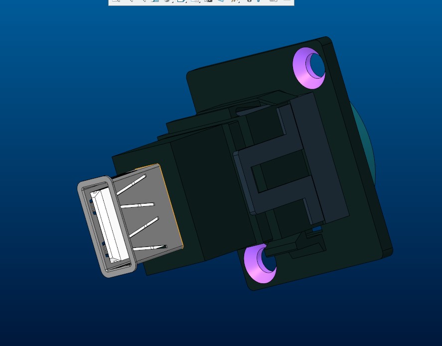 RS PRO，直板，面板安装，插座到插座B型到2.0 USB连接器