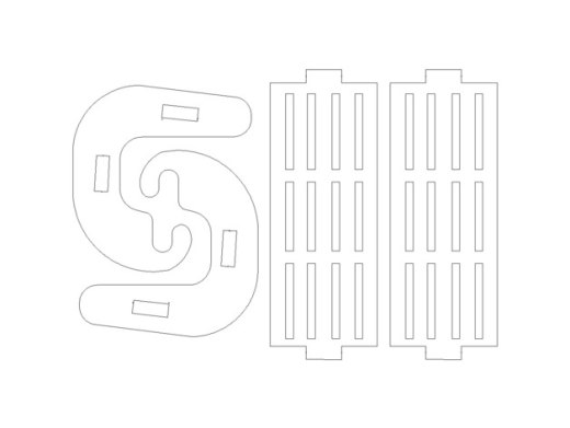 观光摩天轮模型激光雕刻图纸 dxf格式平面图档缩略图