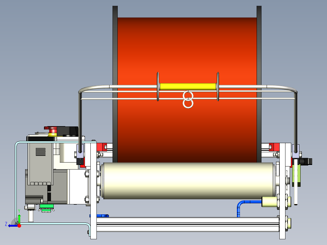 接线馈线机右视图