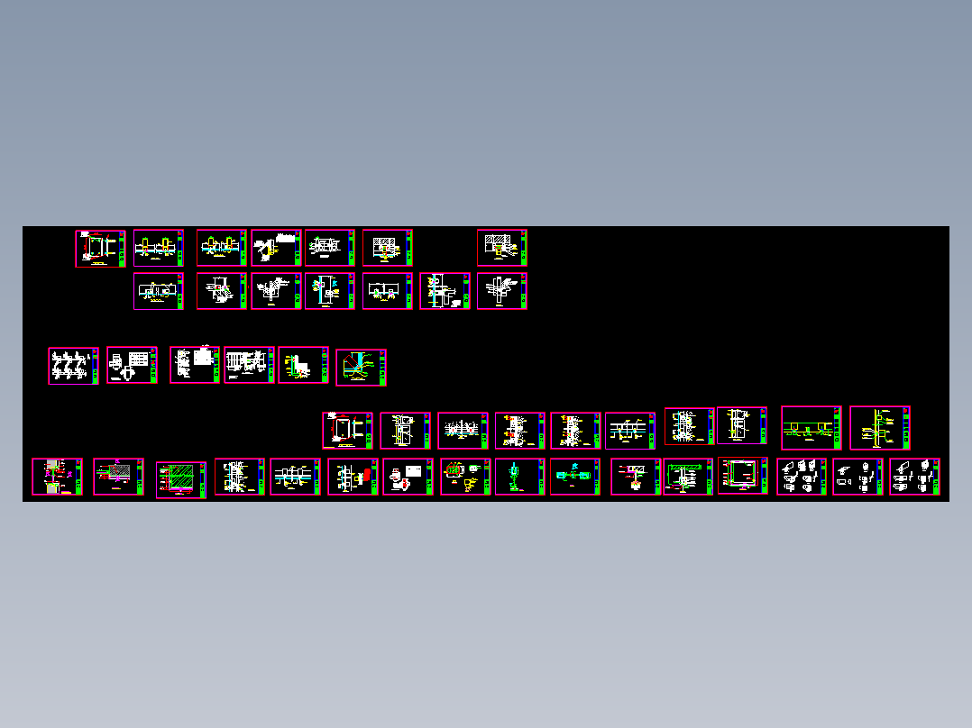 玻璃幕墙、铝塑板幕墙、地弹门铝合金窗玻璃橱窗节点详图CAD图
