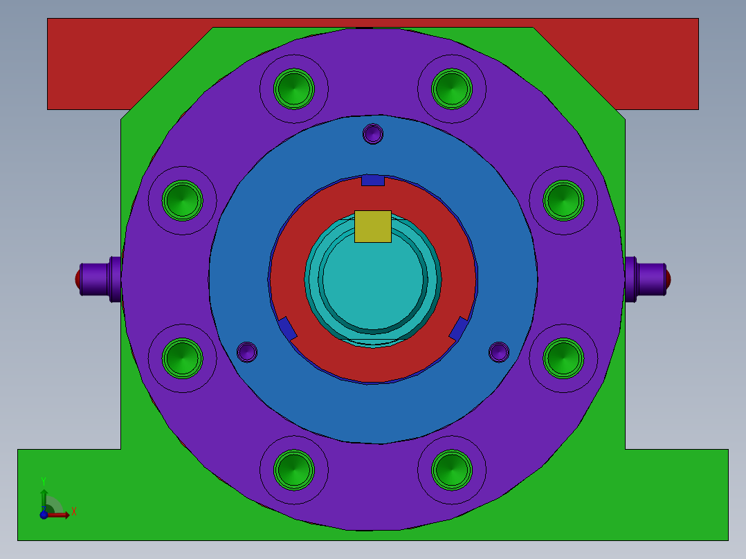 丝杠传动组件前视图