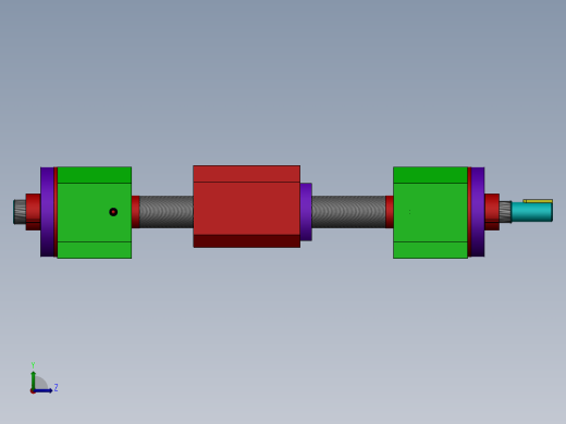 丝杠传动组件左视缩略图