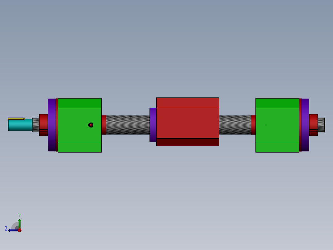 丝杠传动组件右视图