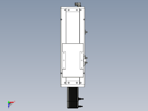 Toyo东佑达直线模组-ECH14-150-BC-400W俯视缩略图