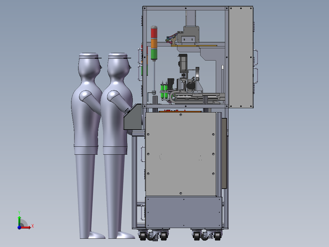 自动生产线前视图