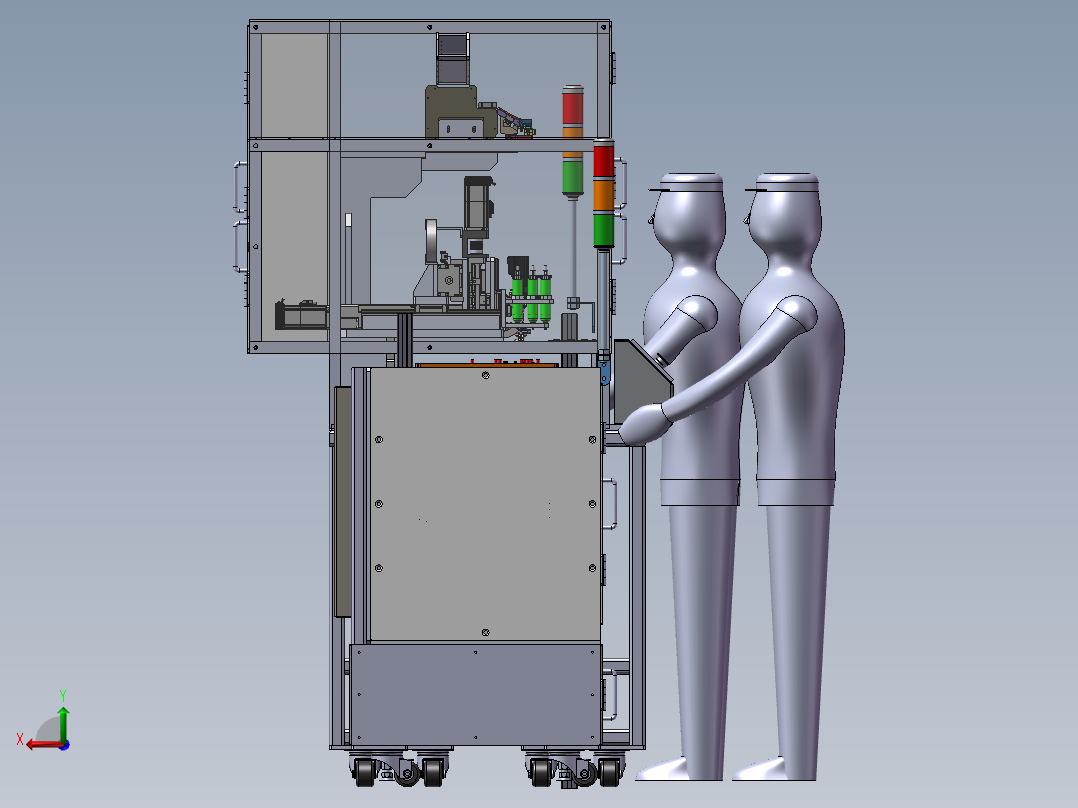 自动生产线后视图
