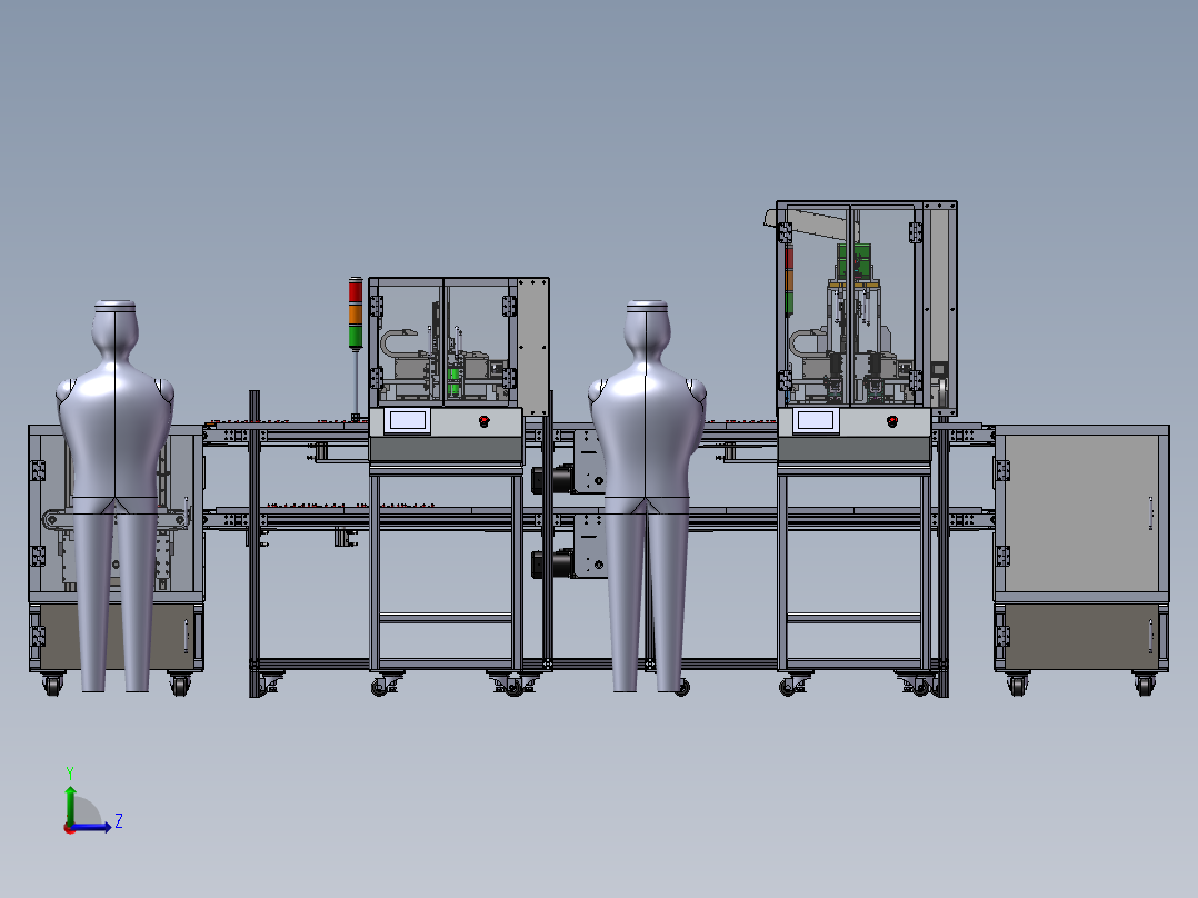 自动生产线左视图