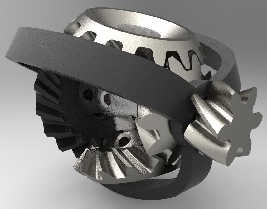 行星锥齿减速器三维建模图纸 Solidworks设计