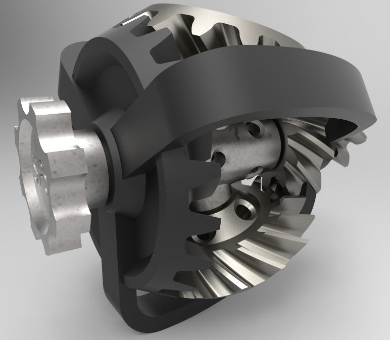 行星锥齿减速器三维建模图纸 Solidworks设计