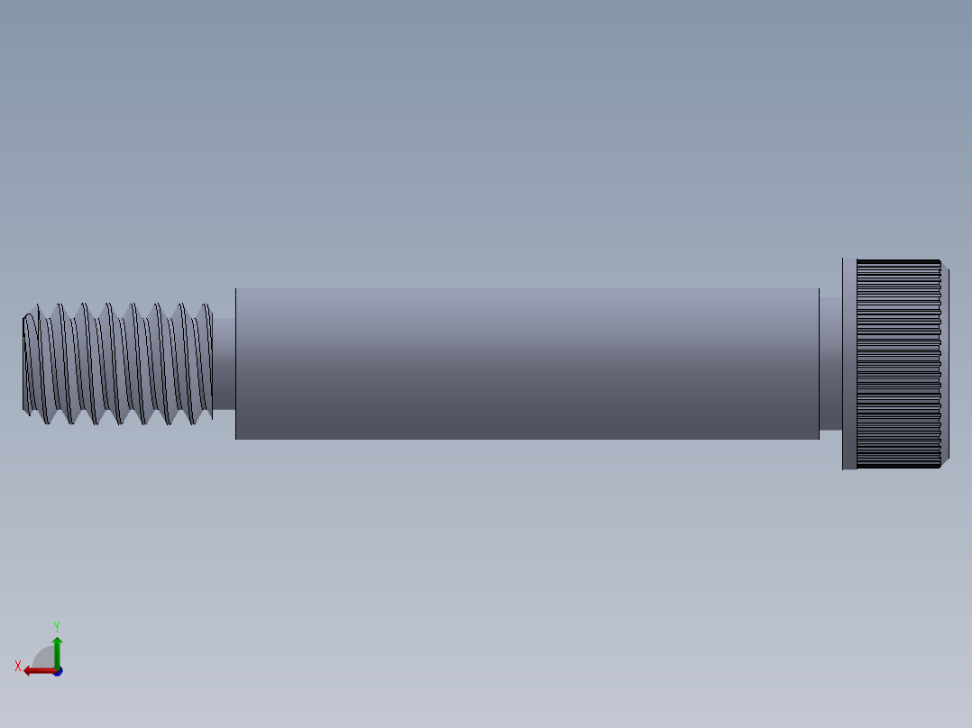 内六角螺螺栓-SB 0.25-20 x 1.25.SLDPRT后视图