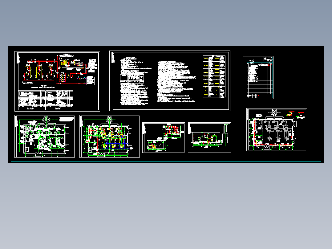 成套锅炉房设计图纸