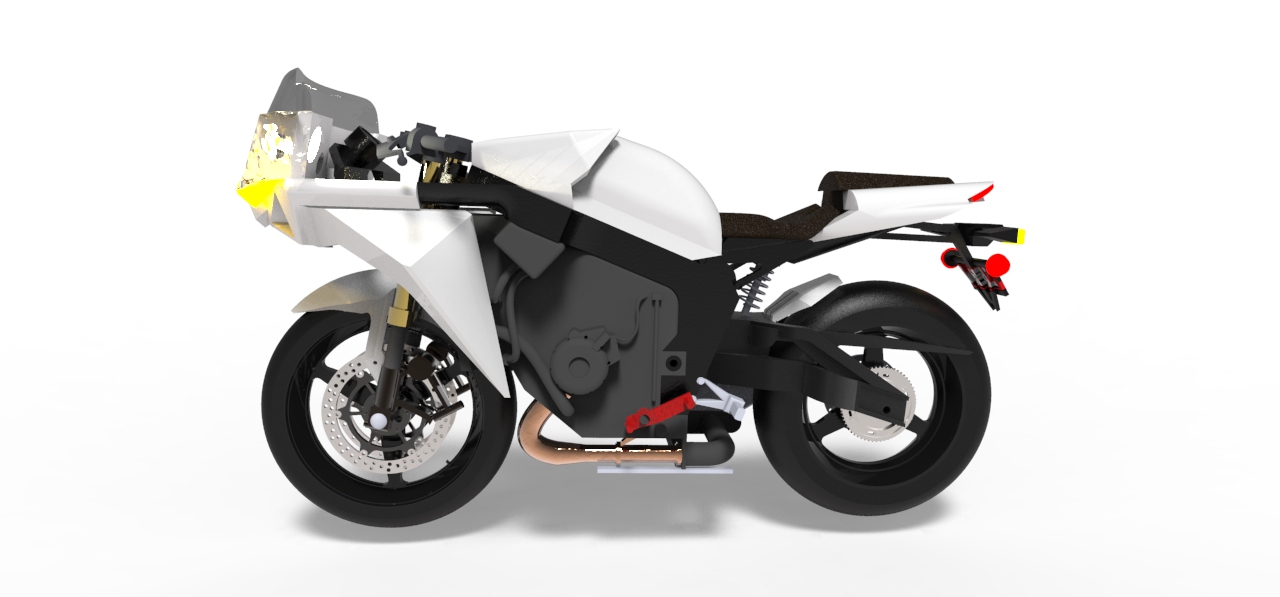 摩托车dragonfly-motorbike-SolidWorks2015