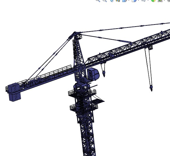 塔式起重机3D图纸 非标自动化设备3D图纸3D模型