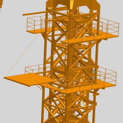 塔式起重机3D图纸 非标自动化设备3D图纸3D模型