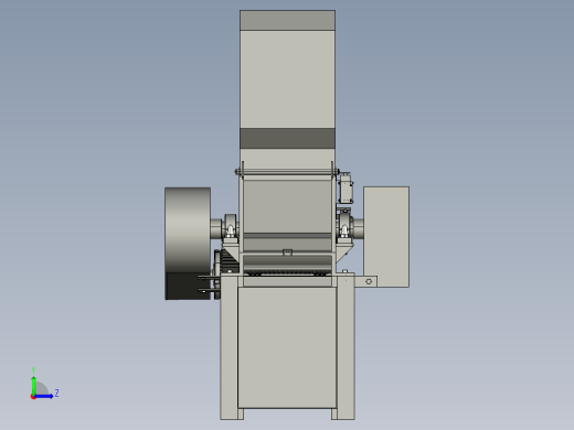 塑料粉碎机左视缩略图