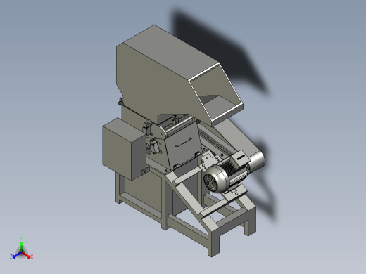 塑料粉碎机正等轴测缩略图