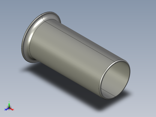 软管与硬管连接用工业通用接头0127_10_75正等轴测缩略图